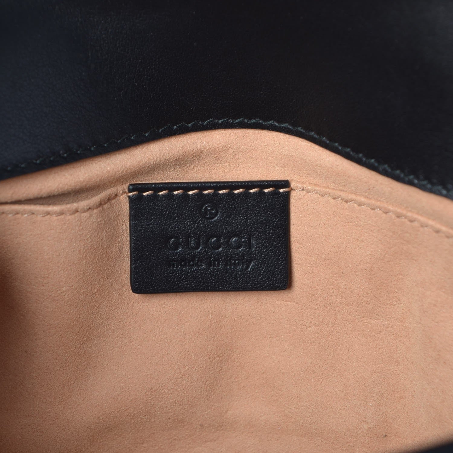 Gucci Calfskin Matelasse Mini GG Marmont Shoulder Bag Black 6 of 8