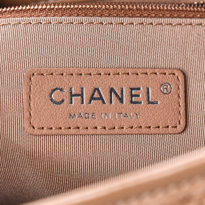Chanel Aged Calfskin Quilted Medium Gabrielle Hobo Tan 6 of 10