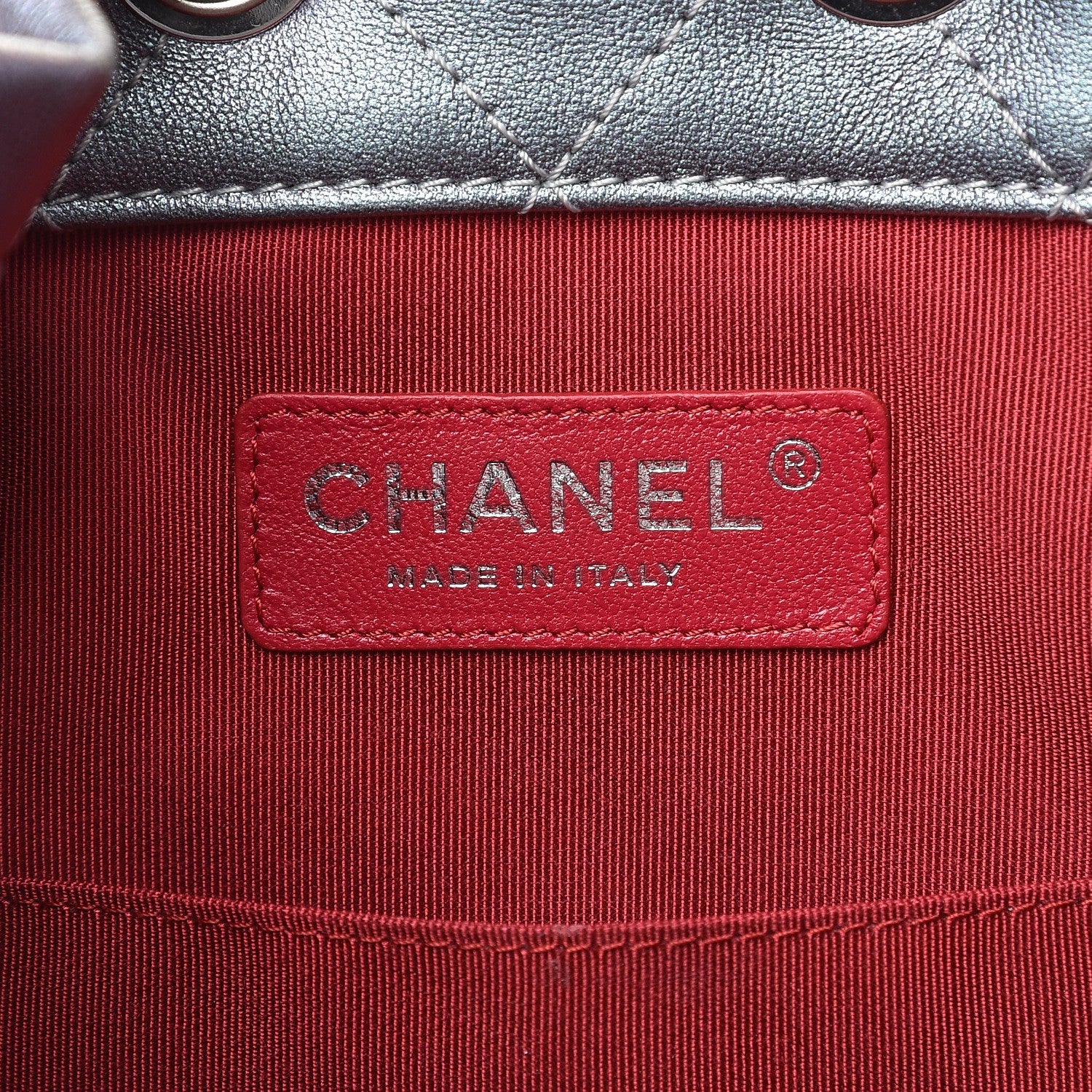 Chanel Iridescent Lambskin Calfskin Quilted Gabrielle Backpack Light Purple 6 of 8