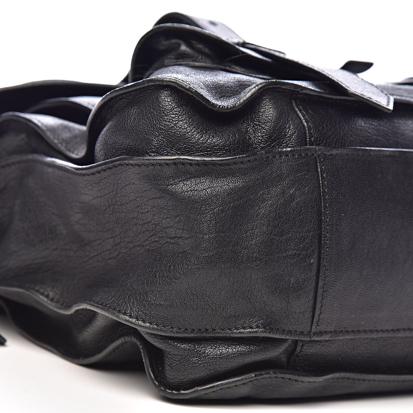 Lambskin PS1 Large Satchel Black