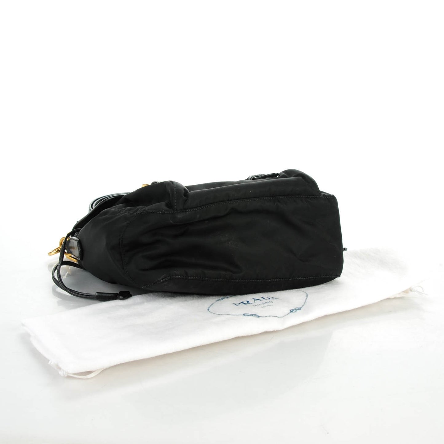 Tessuto Nylon Saffiano Messenger Nero Black