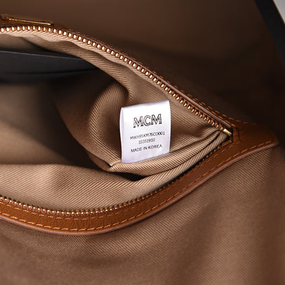 MCM Calfskin Ottomar Monogram Medium Klara Hobo Cognac 6 of 8