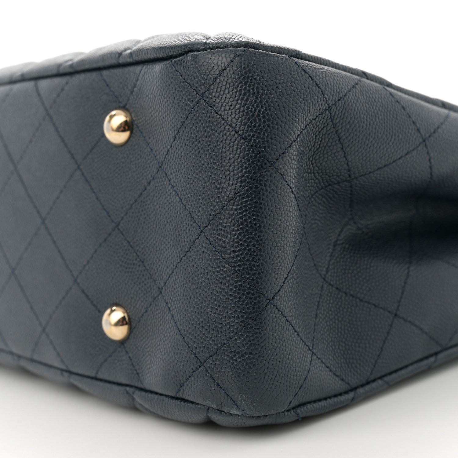 Chanel Caviar Quilted Large CC Shopping Tote Navy 10 of 13