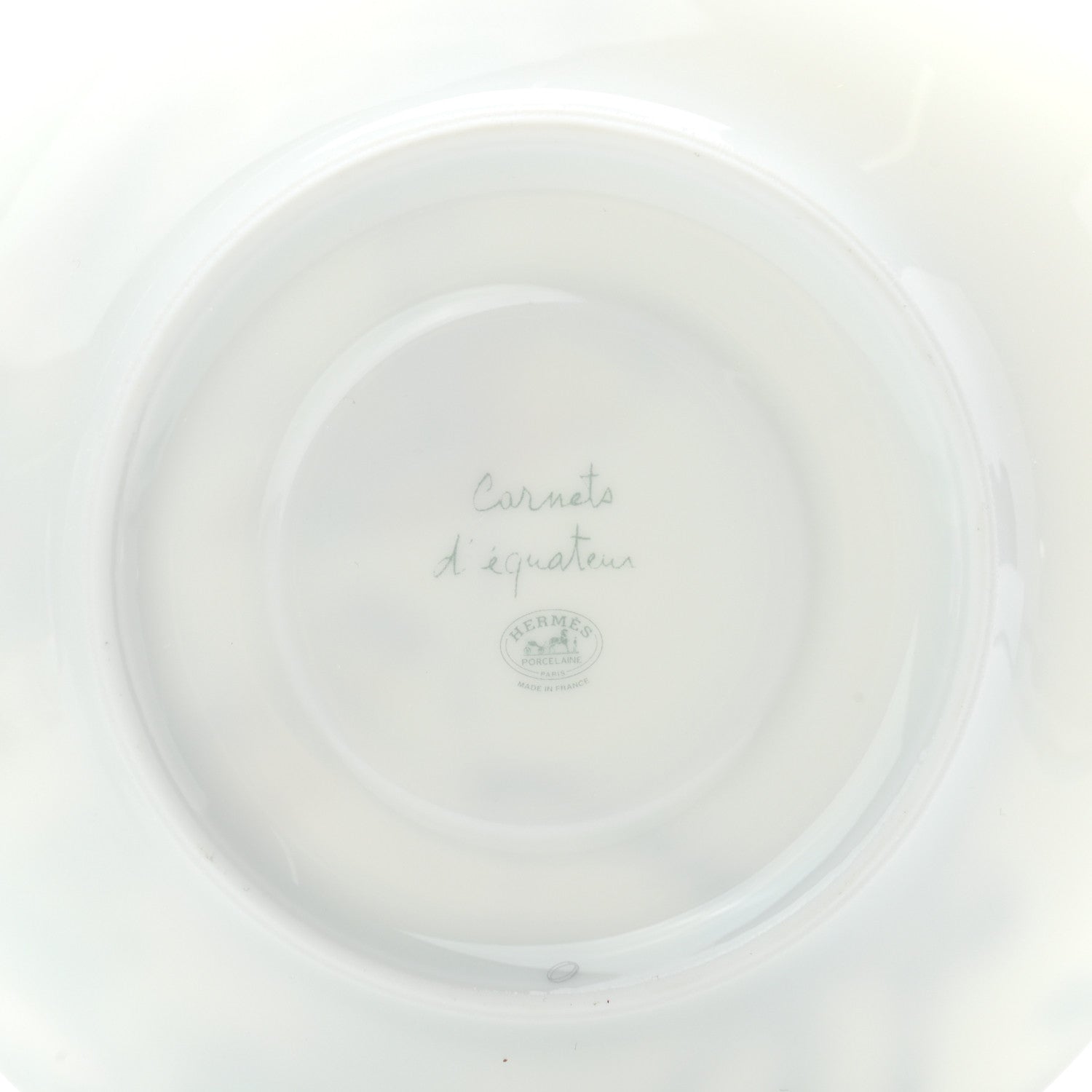 Hermes Porcelain Carnets d'Equateur Tea Cup and Saucer Set of 2 5 of 7