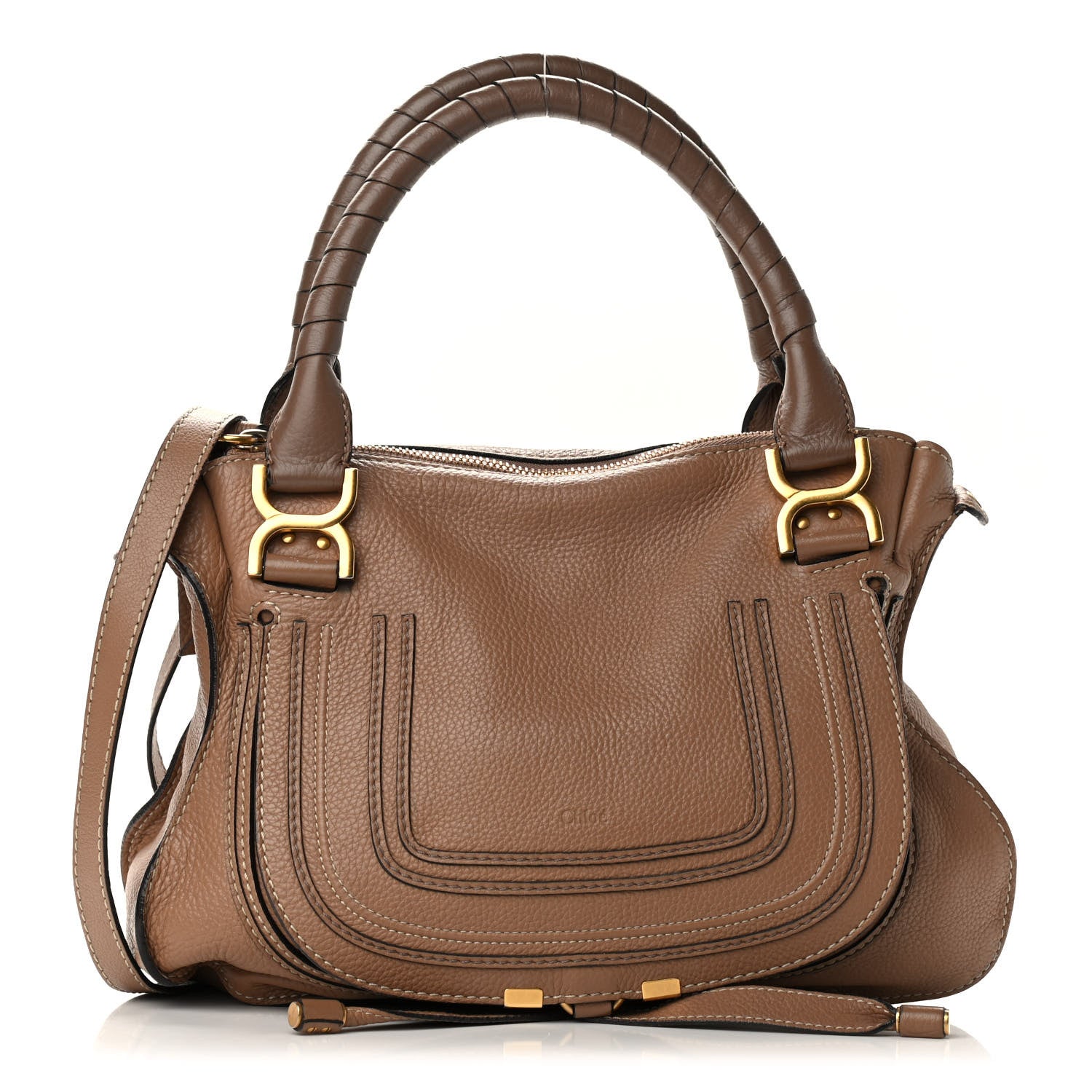 Chloe Calfskin Medium Marcie Satchel Nut 1 of 9