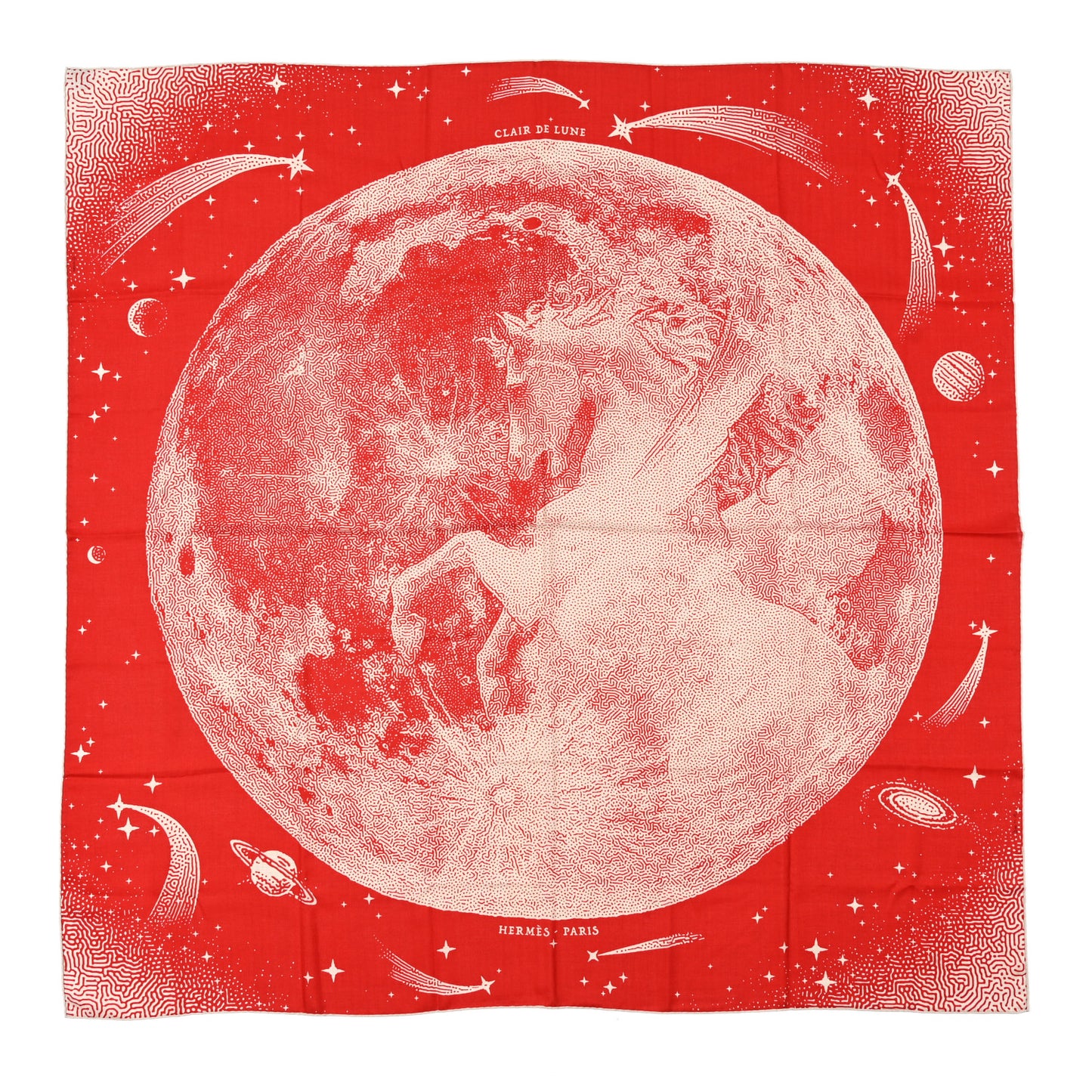 Silk Cashmere Clair De Lune Shawl 140 Rouge Naturel