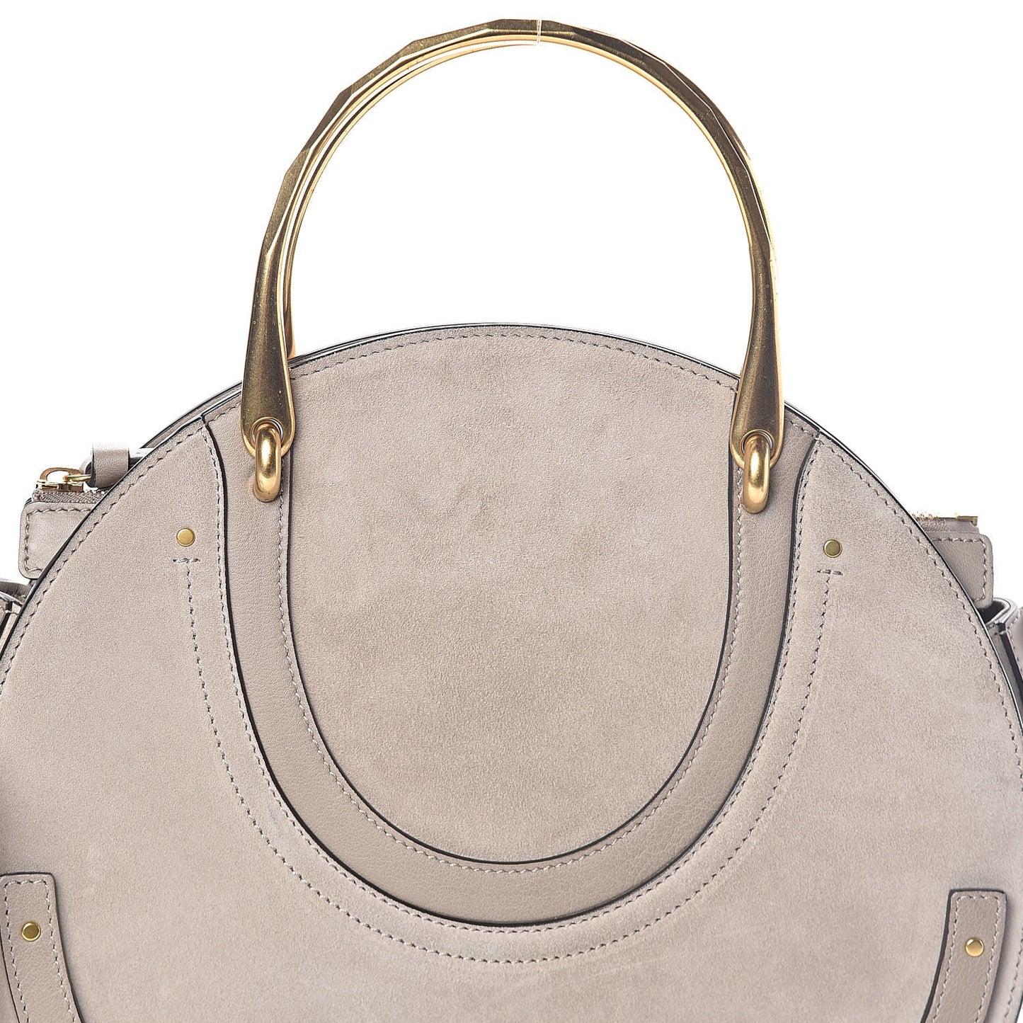 Calfskin Suede Medium Pixie Bag Motty Grey