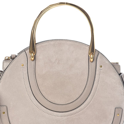 Chloe Calfskin Suede Medium Pixie Bag Motty Grey 7 of 9