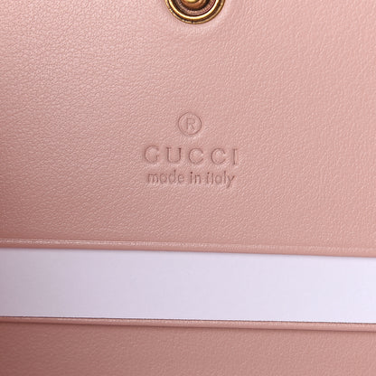 Gucci Calfskin Matelasse GG Marmont Card Case Wallet Perfect Pink 5 of 5