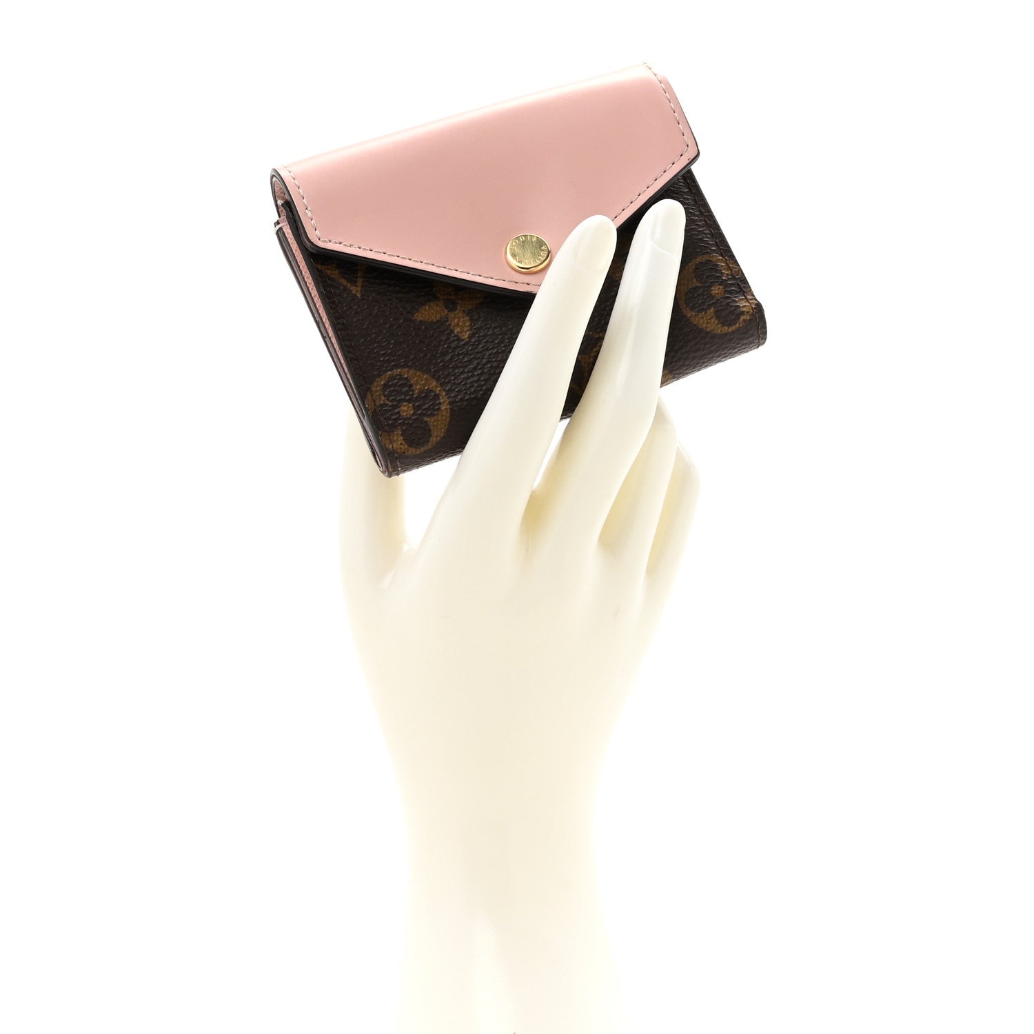 Louis Vuitton Monogram Zoe Wallet Rose Ballerine 2 of 10
