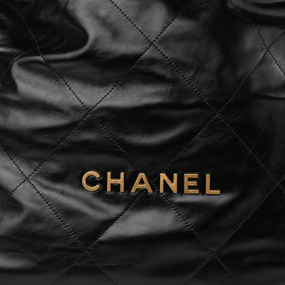 Chanel Shiny Calfskin Quilted Chanel 22 Black 9 of 11