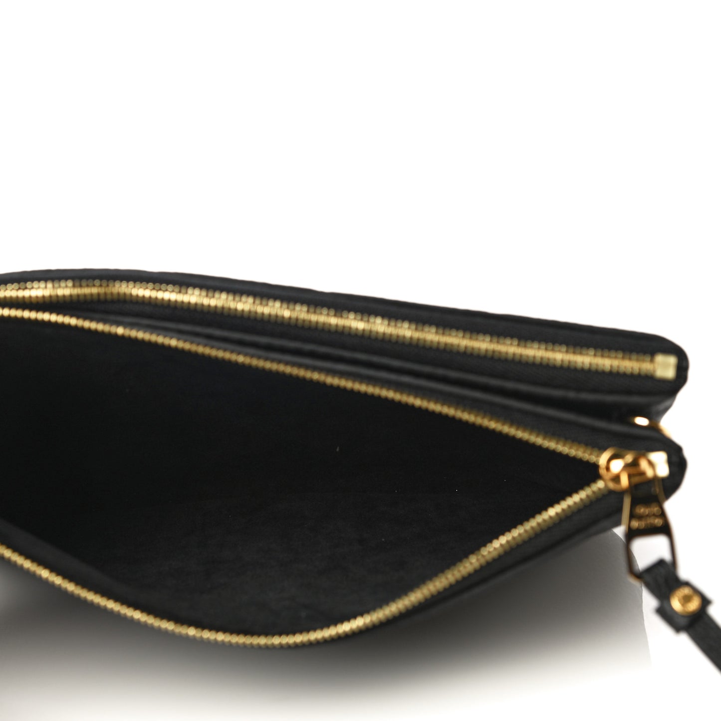 Empreinte Double Zip Pochette Black
