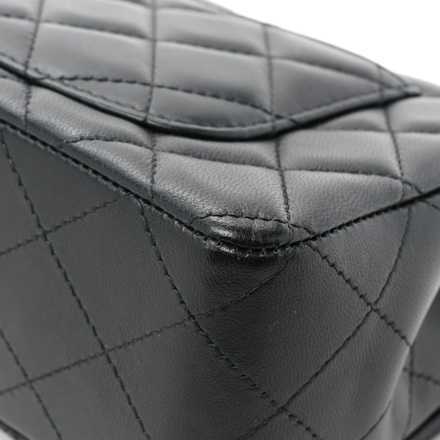 Chanel Lambskin Quilted Mini Rectangular Flap Black 11 of 13