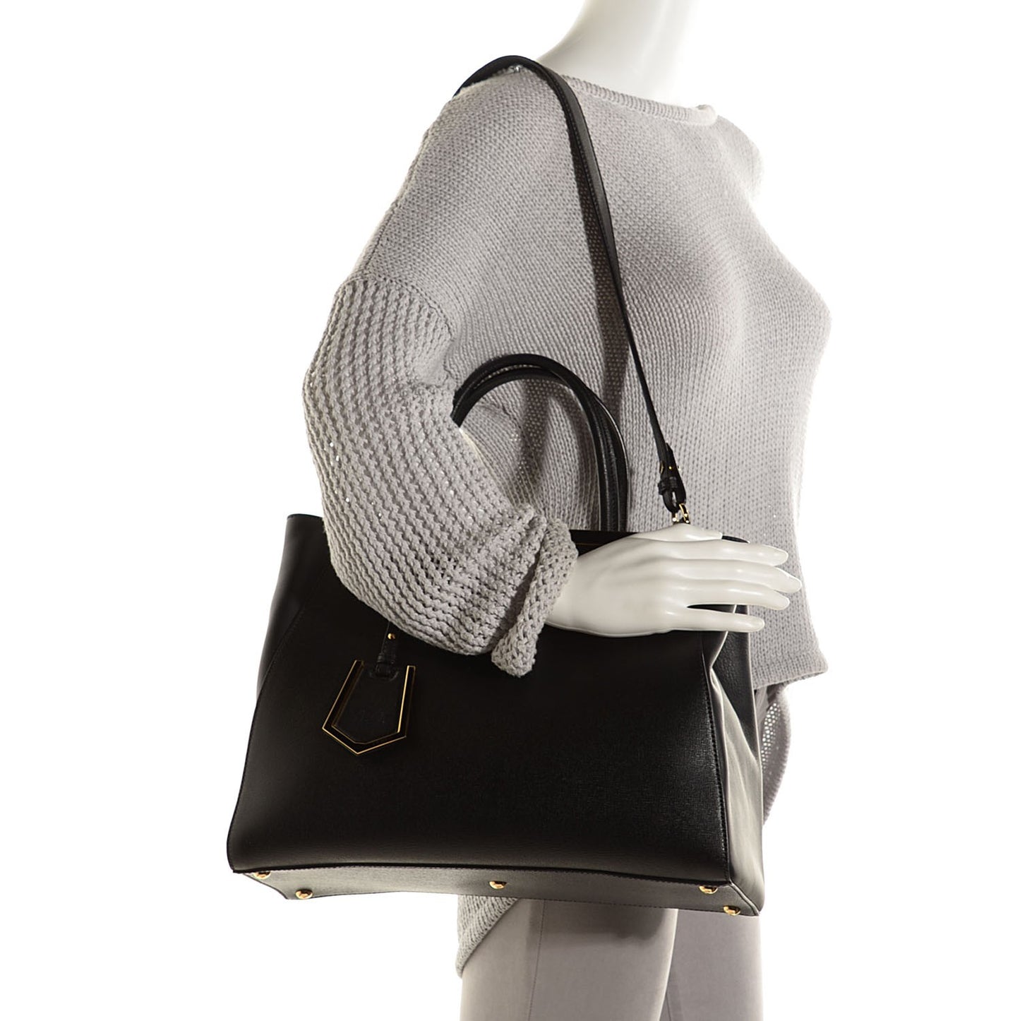 Vitello Elite Medium 2Jours Tote Black