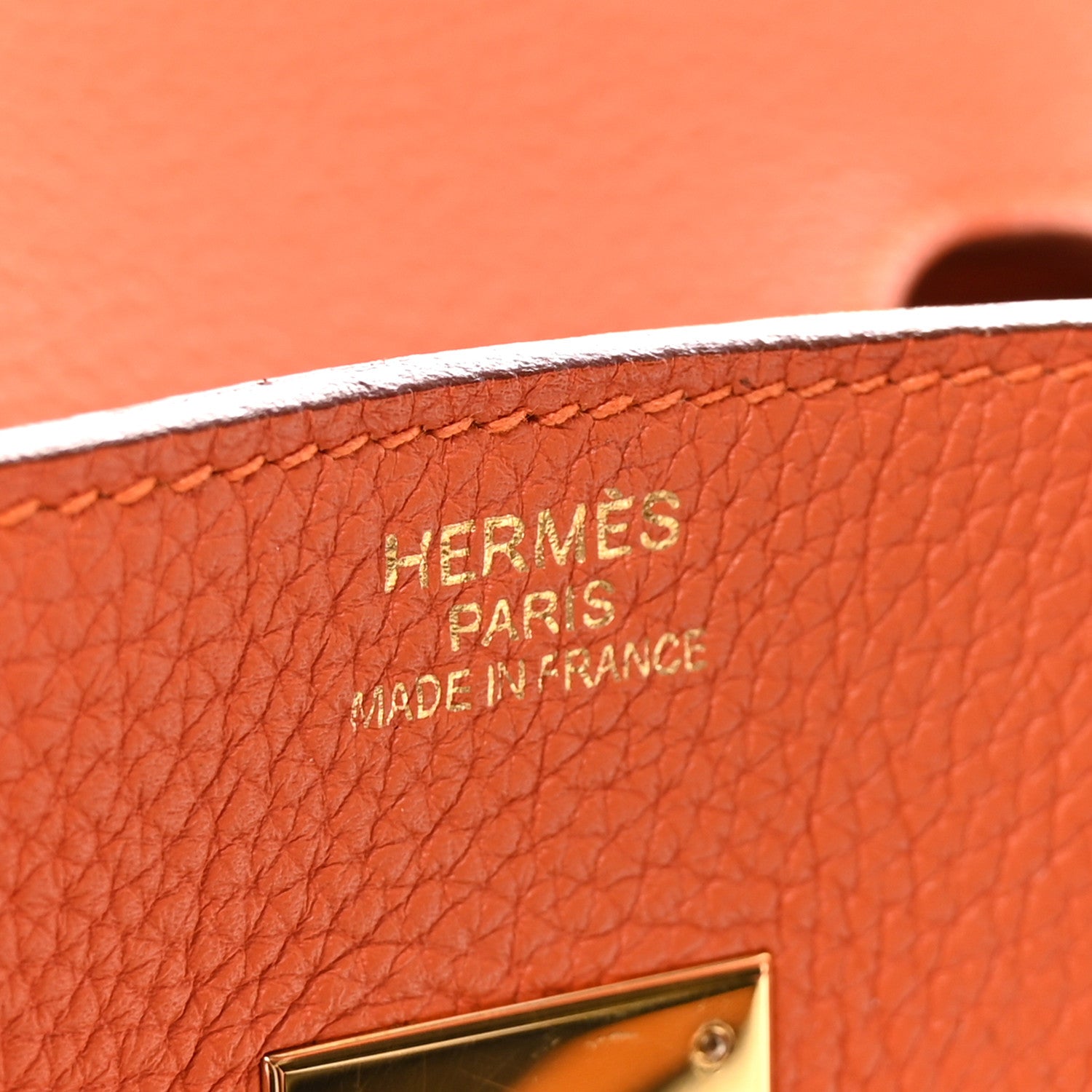 Hermes Togo Birkin 35 Orange 6 of 10