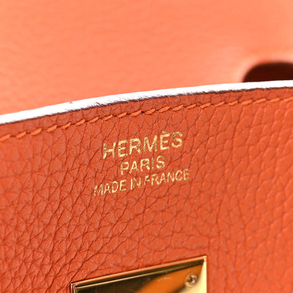 Hermes Togo Birkin 35 Orange 6 of 10