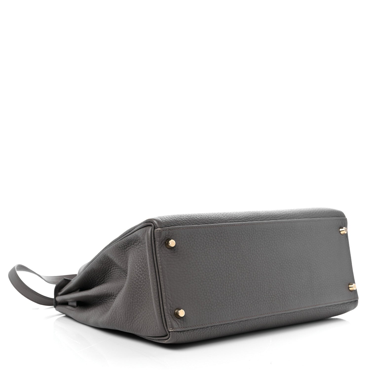 Hermes Taurillon Clemence Kelly Retourne 35 Etain 4 of 12