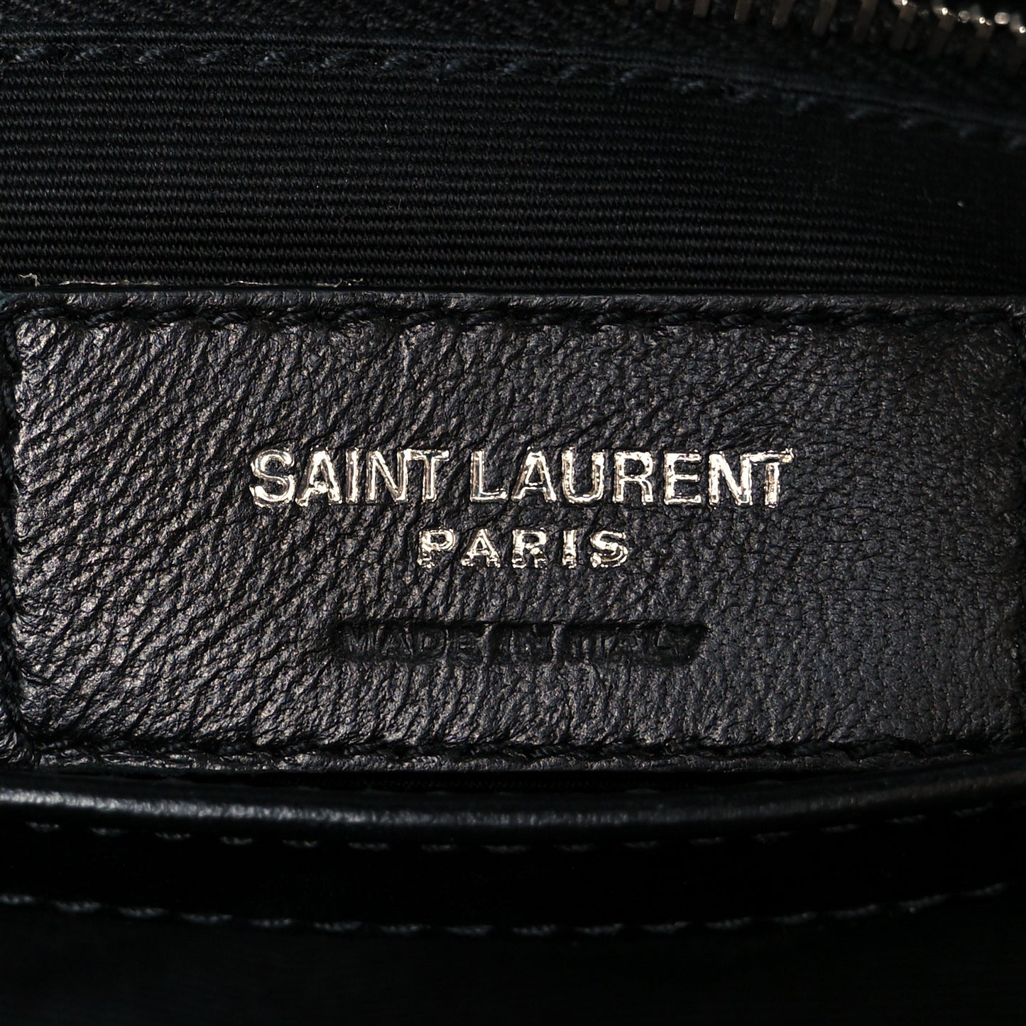 Calfskin Y Quilted Monogram Toy Loulou Crossbody Bag Black