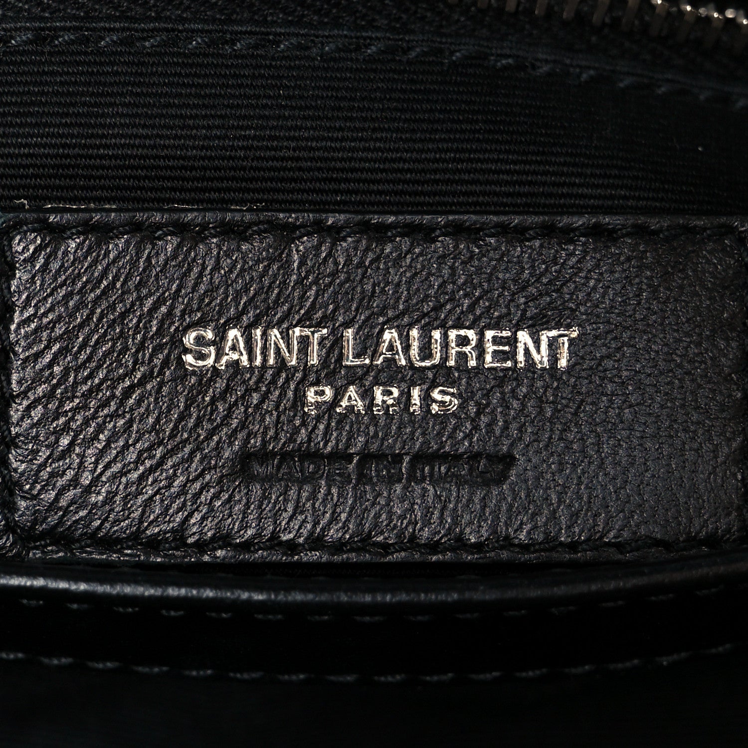 Saint Laurent Calfskin Y Quilted Monogram Toy Loulou Crossbody Bag Black 7 of 12