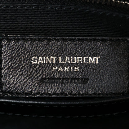 Saint Laurent Calfskin Y Quilted Monogram Toy Loulou Crossbody Bag Black 7 of 12