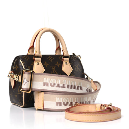 Louis Vuitton Monogram Speedy Bandouliere 20 Beige 3 of 11