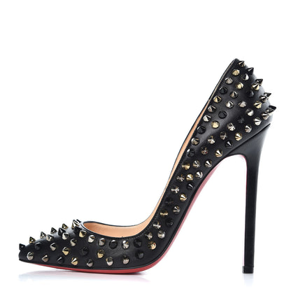 Christian Louboutin Kid Pigalle Spikes 120 Pumps 37 Black 1 of 11