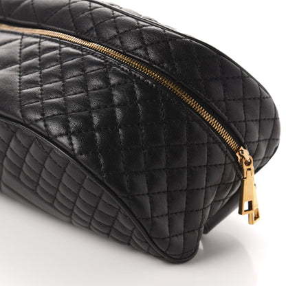 Versace Calfskin Quilted Icon Belt Bag Black 7 of 9