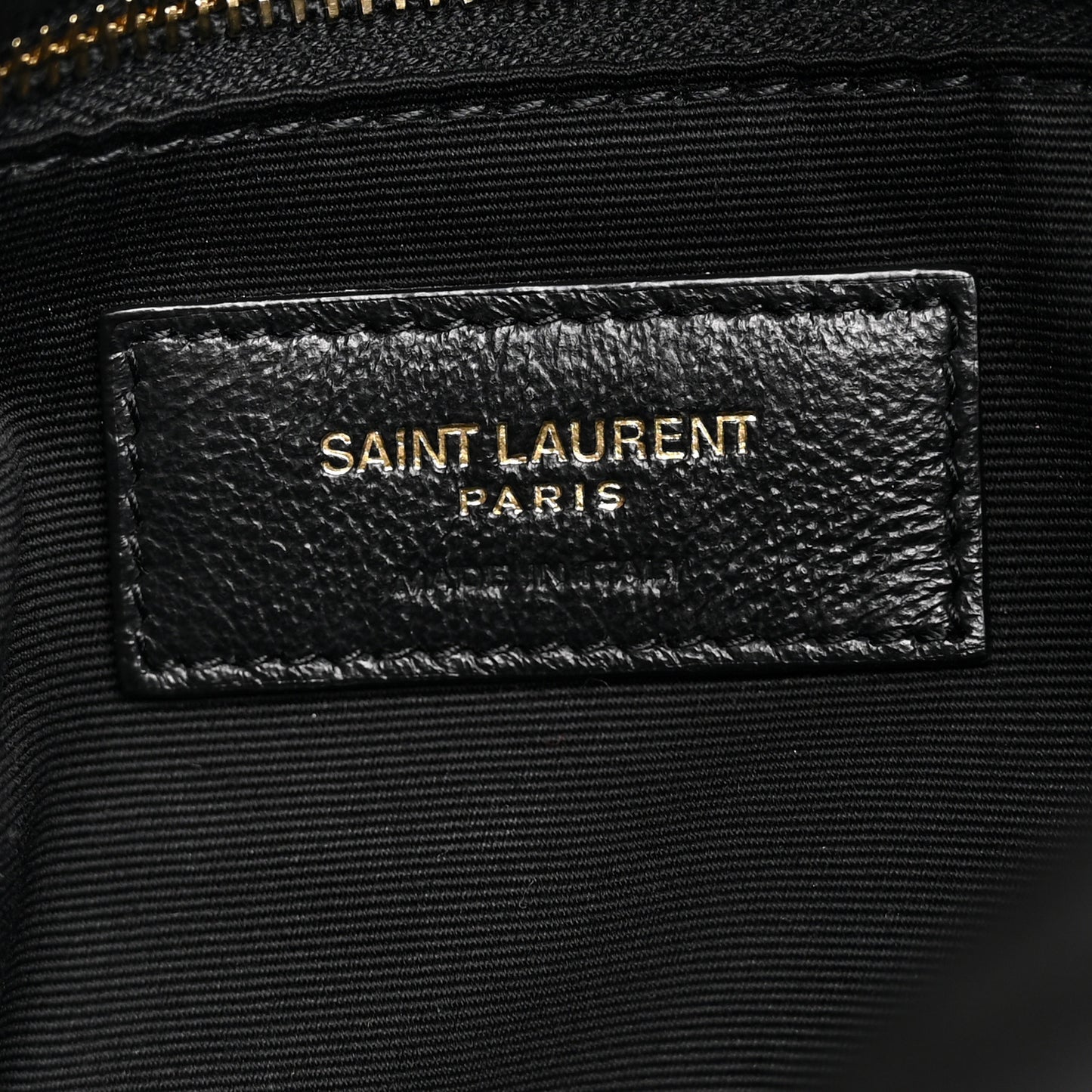 Lambskin Quilted Small Loulou Puffer Monogram Chain Satchel Black