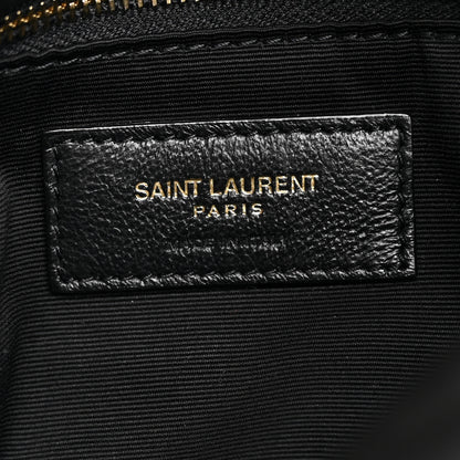 Saint Laurent Lambskin Quilted Small Loulou Puffer Monogram Chain Satchel Black 6 of 10