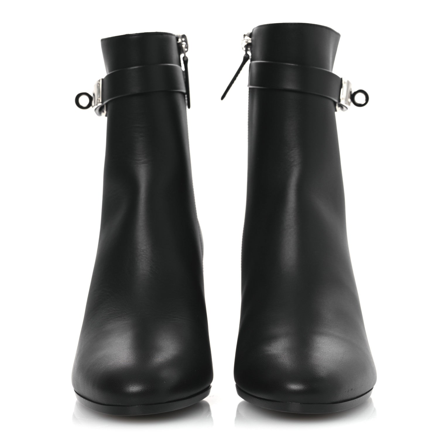 Hermes Calfskin Saint Germain Ankle Boots 36.5 Black 3 of 12