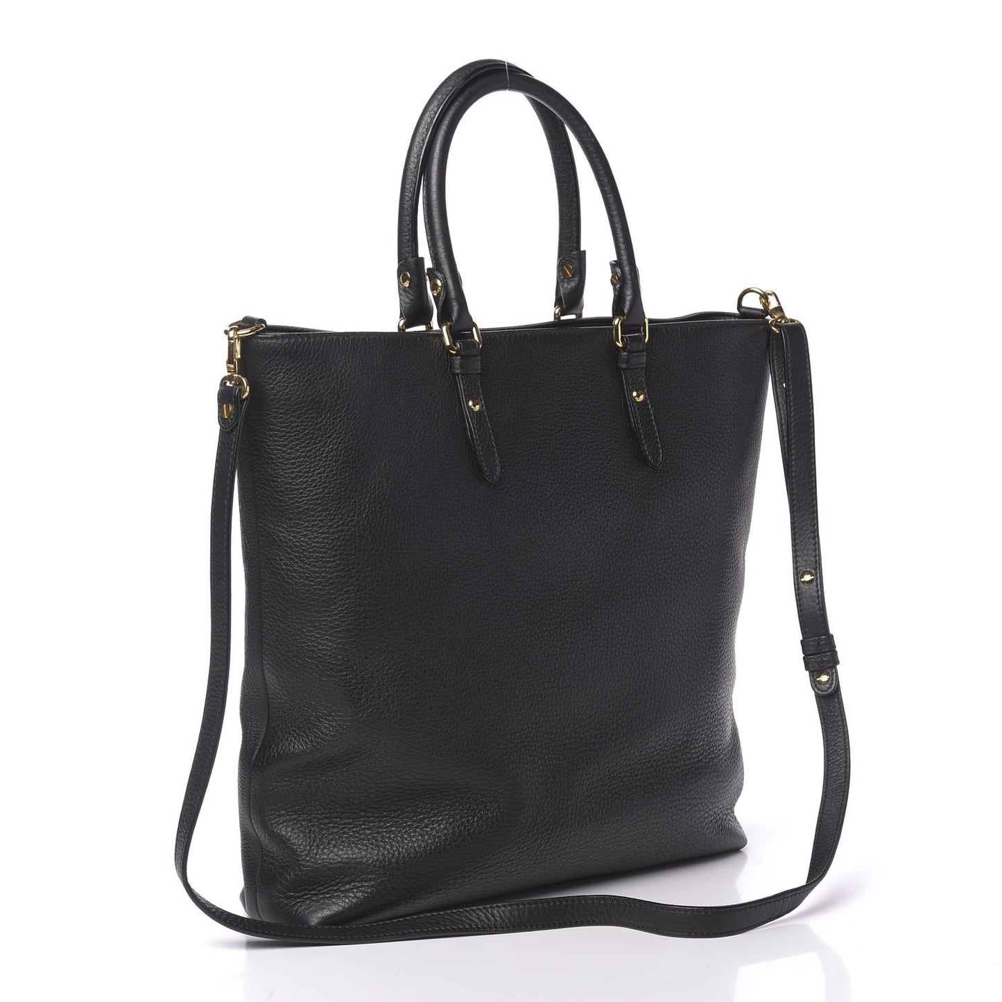 Cervo Embossed Vitello Medusa Tote Black