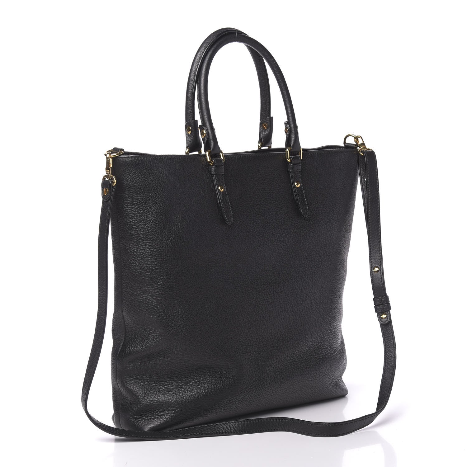 Versace Cervo Embossed Vitello Medusa Tote Black 4 of 15