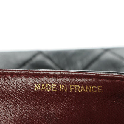Chanel Lambskin Quilted Medium Double Flap Black 8 of 9