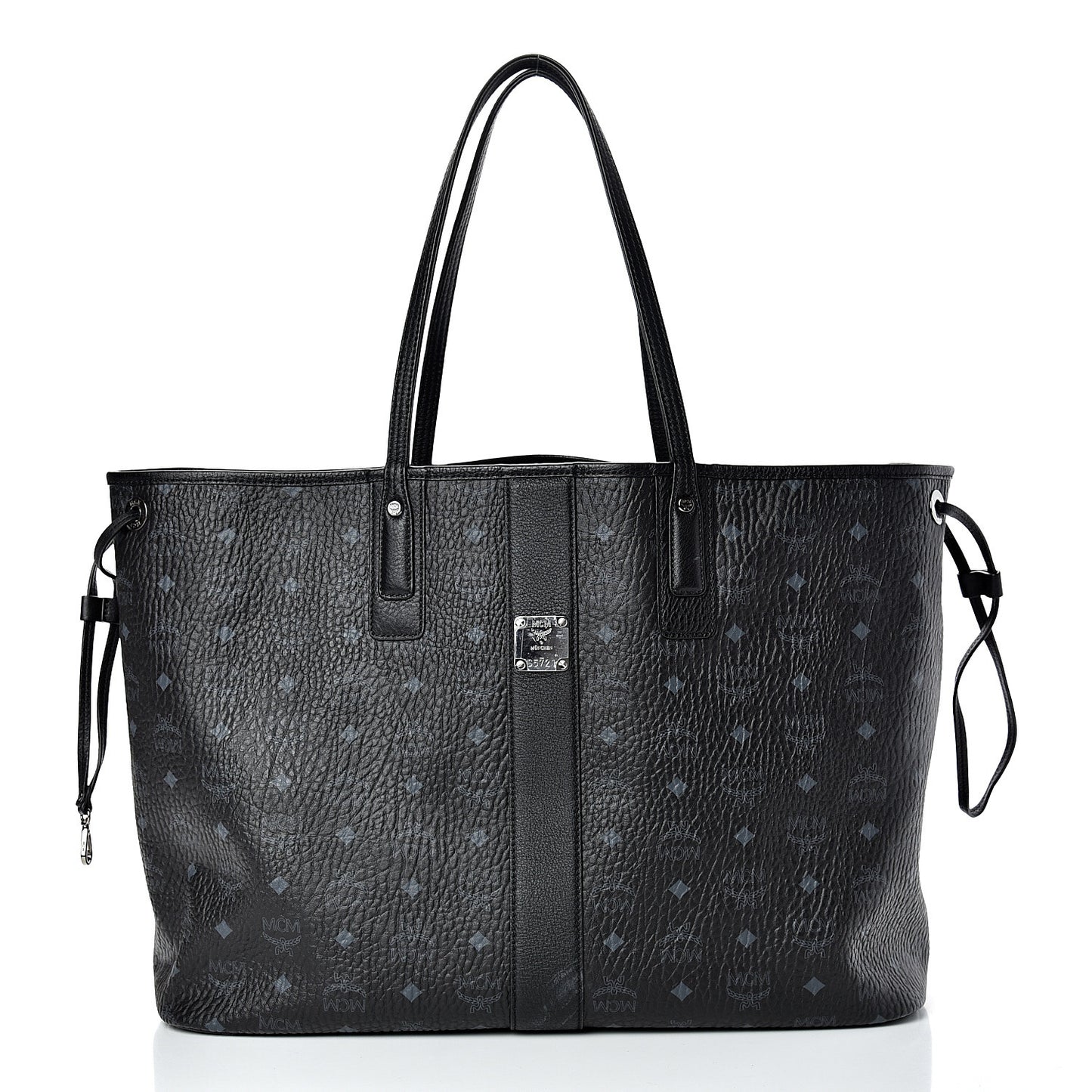 Visetos Large Liz Reversible Shopper Tote Black