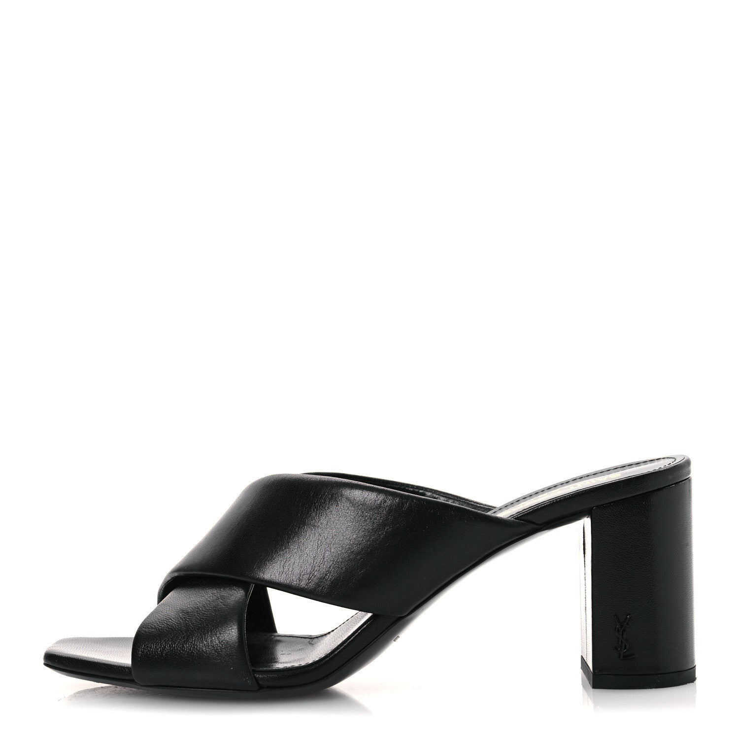 Saint Laurent Calfskin LouLou 70 Mules 39 Black 1 of 10