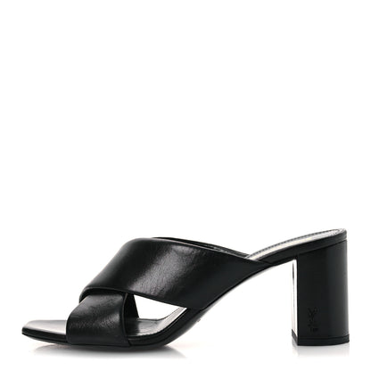 Saint Laurent Calfskin LouLou 70 Mules 39 Black 1 of 10