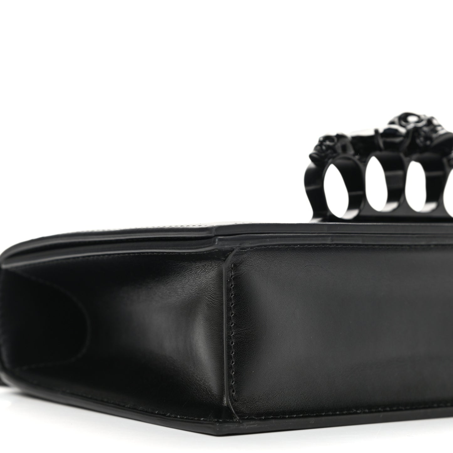Calfskin Knuckle Shoulder Bag Black