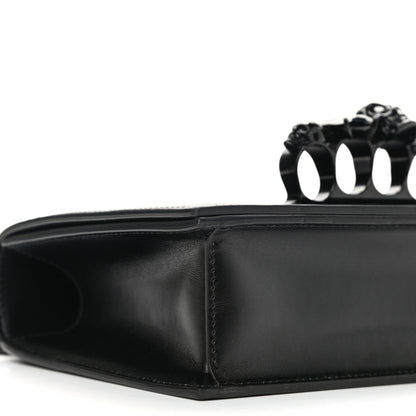 Alexander McQueen Calfskin Knuckle Shoulder Bag Black 8 of 9