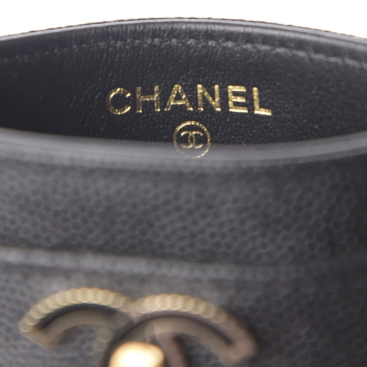 Chanel Caviar Quilted Vintage Mademoiselle Card Holder Black 5 of 6