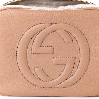 Gucci Pebbled Calfskin Small Soho Disco Bag Rose Beige 12 of 13