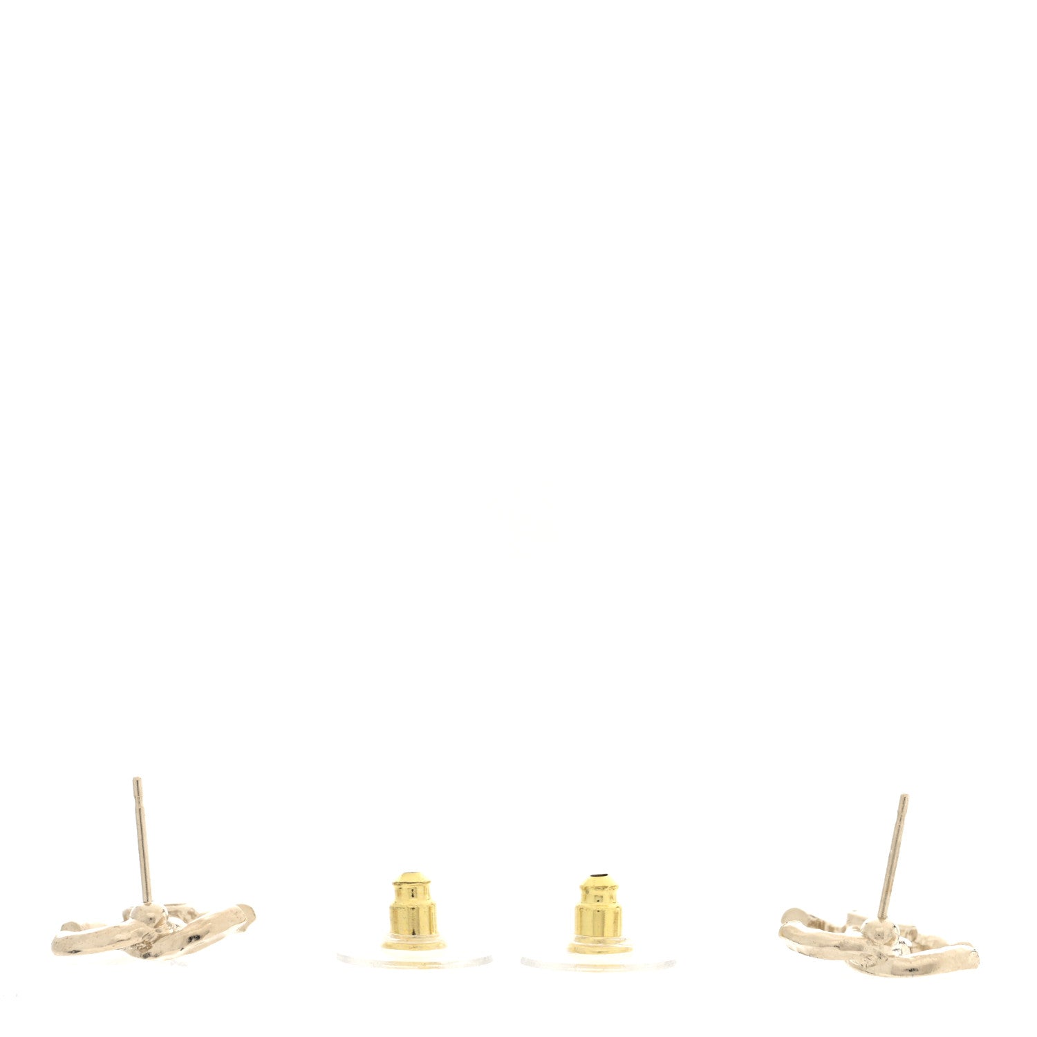 Chanel Crystal CC Earrings Gold 3 of 5