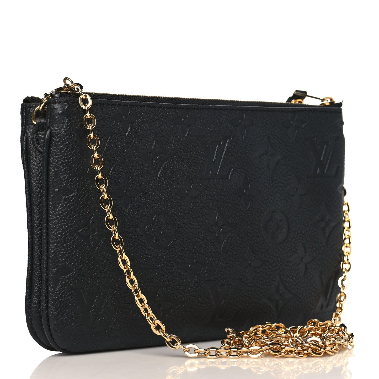 Empreinte Double Zip Pochette Black
