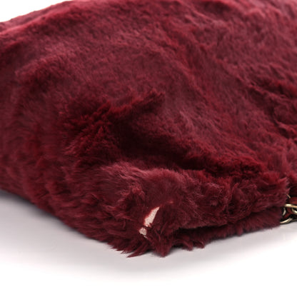 Chanel Rabbit Fur Shoulder Bag Burgundy 11 of 15