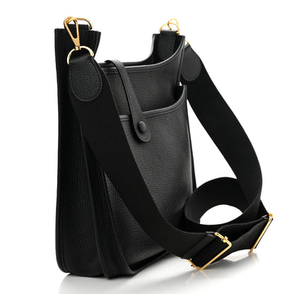 Hermes Taurillon Clemence Evelyne III PM Black 3 of 10