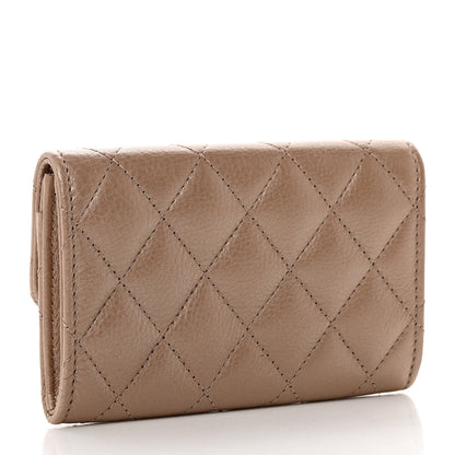Chanel Metallic Calfskin Quilted Reissue Flap Card Holder Gold 3 of 9