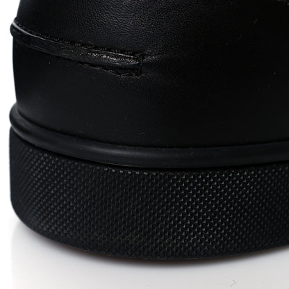 Christian Louboutin Calfskin Mens Louis Junior Spikes Flat Sneakers 45 Black 10 of 11