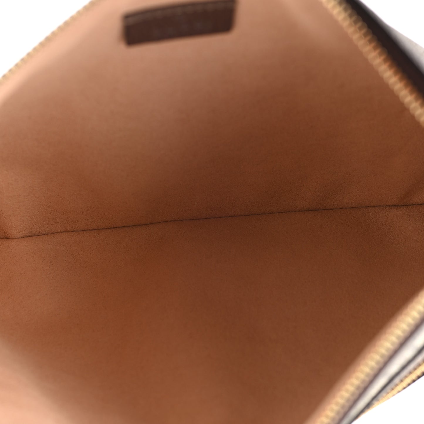 GG Supreme Monogram Large Ophidia Pouch Clutch Brown
