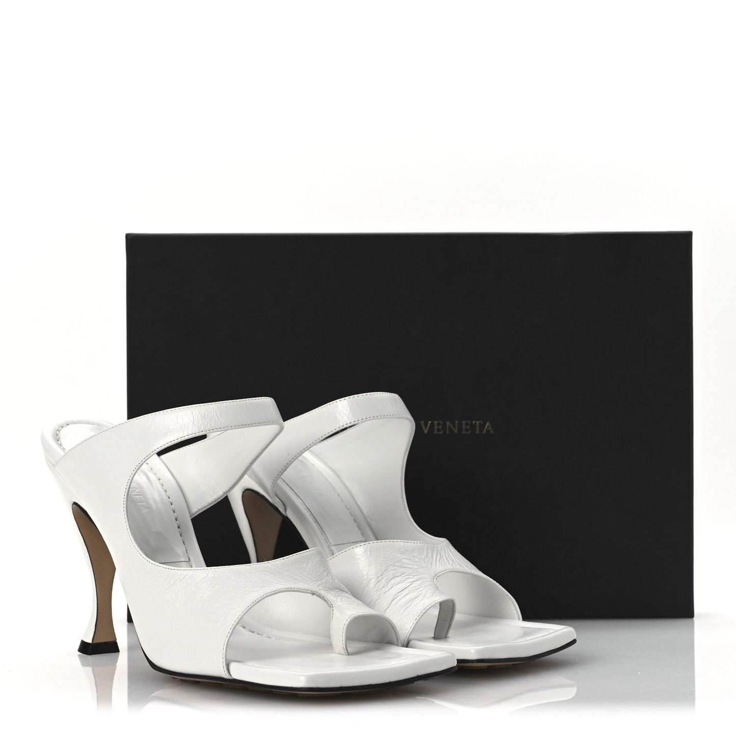 Nappa Crunch Lux Sandals 39.5 Optic White