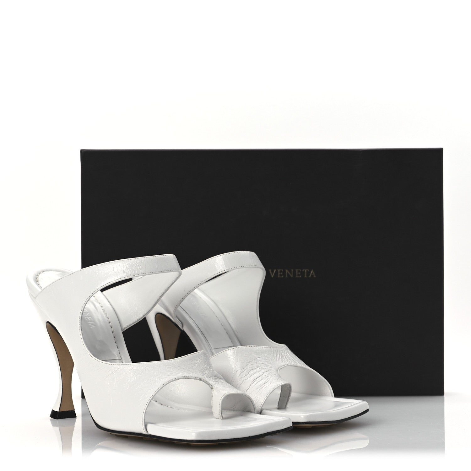 Bottega Veneta Nappa Crunch Lux Sandals 39.5 Optic White 11 of 11
