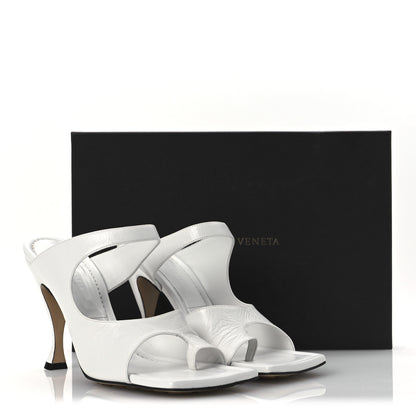 Bottega Veneta Nappa Crunch Lux Sandals 39.5 Optic White 11 of 11